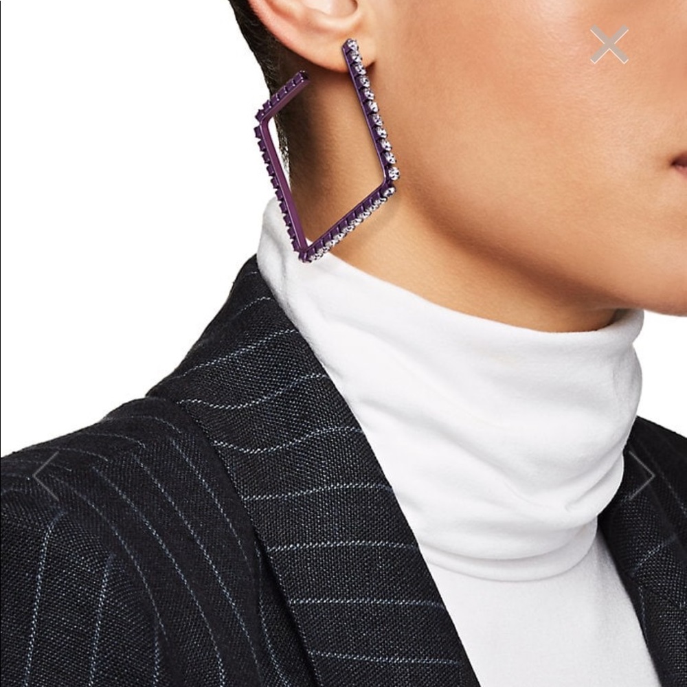 NEW Area NYC square hoop earring